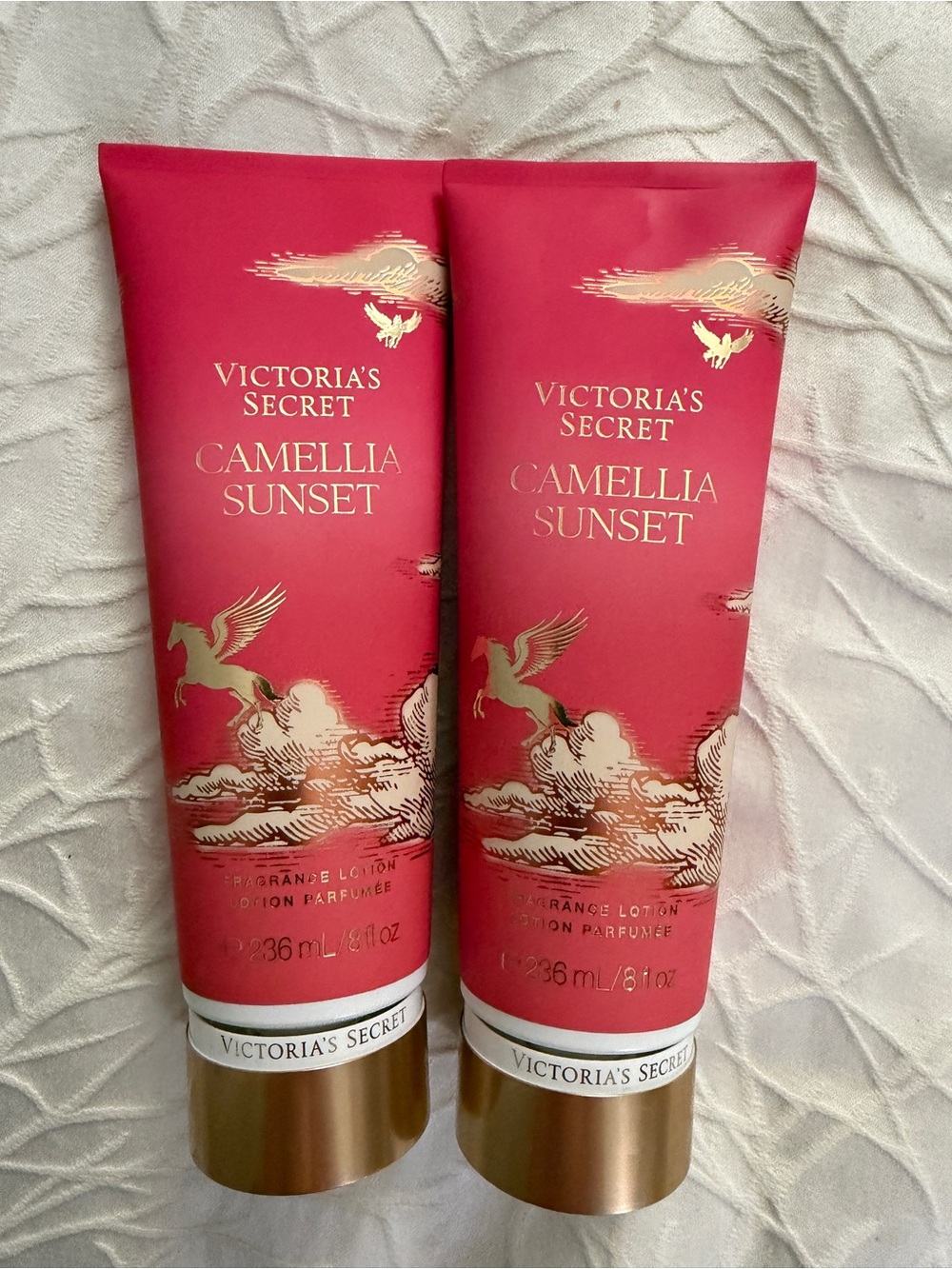 🌺 Victoria’s Secret Camellia Sunset Fragrance Lotion Duo 236ml x2